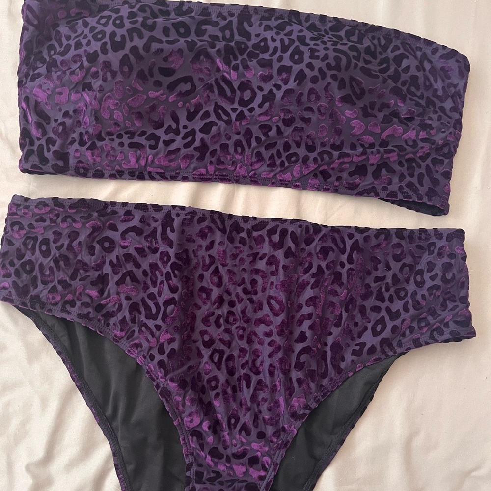 2pcs Purple swim suit- Never used